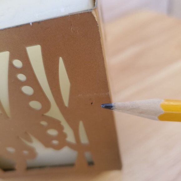 Butterfly Gold Metal Candle Holders White Unscented Candles VTG 1990s Set Of 2 - Picture 8 of 11